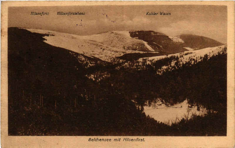 Carte postale ancienne Belchen See mit Hilsenfirst