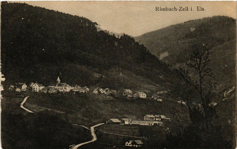 Carte postale ancienne Rimbach Zell i. Els