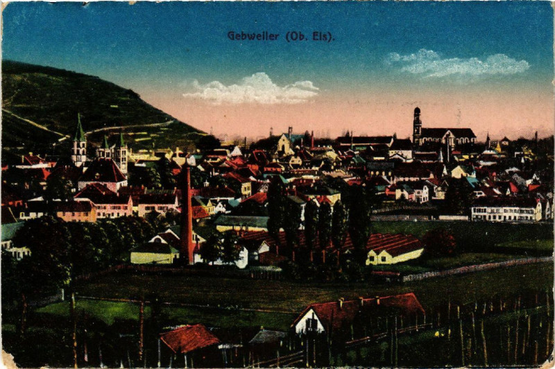 Carte postale ancienne Gebweiler