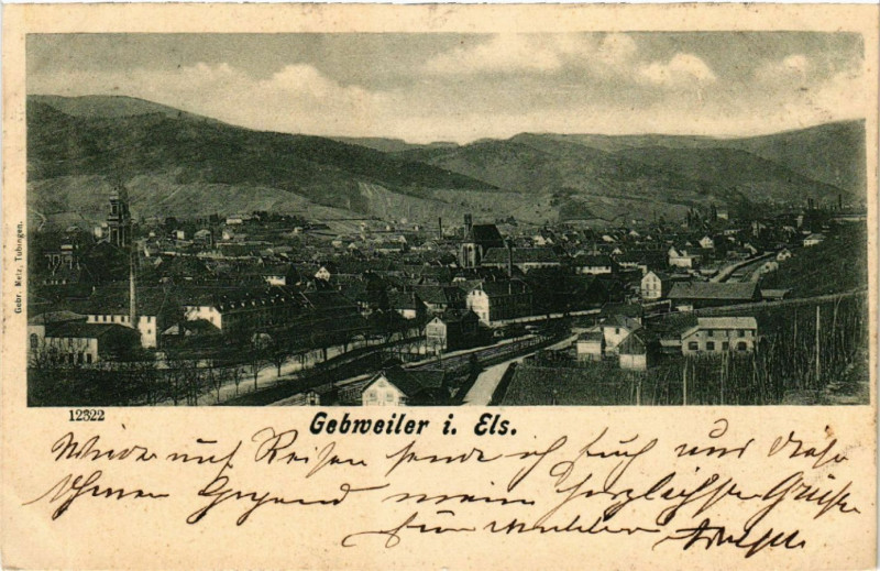 Carte postale ancienne Gebweiler i. Els.