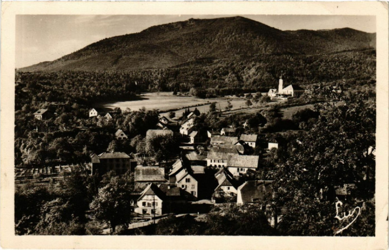 Carte postale ancienne Jungholz - Au fond