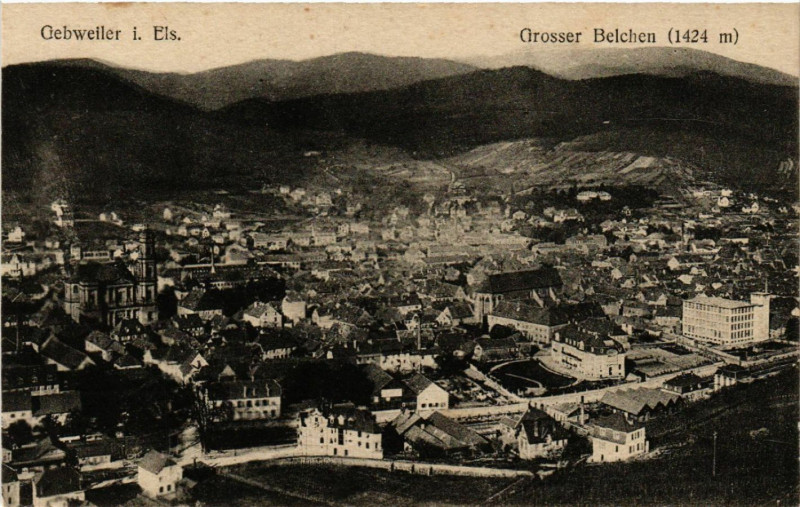 Carte postale ancienne Gebweiler i. Els. - Grosser Belchen