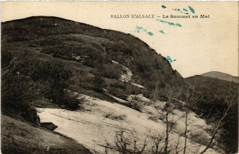 Carte postale ancienne Ballon D'Alsace - Le Sommet en Mal