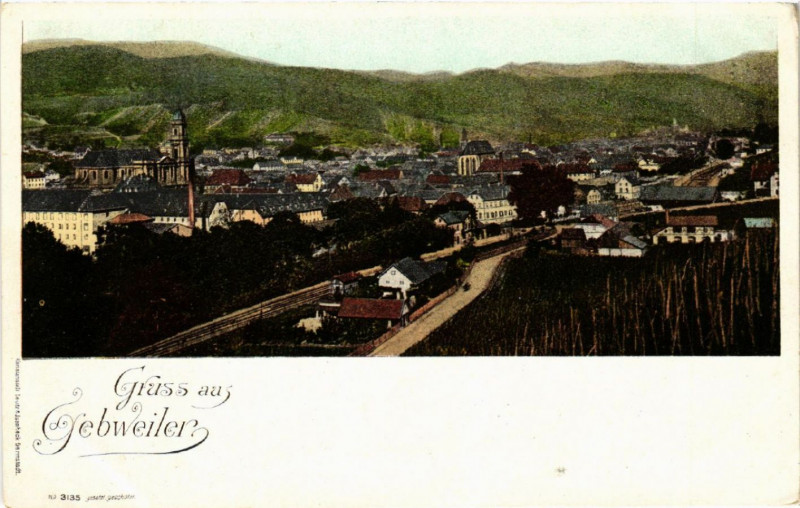 Carte postale ancienne Gruss aus Gebweiler