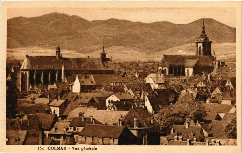 Carte postale ancienne Colmar - Vue générale à Colmar