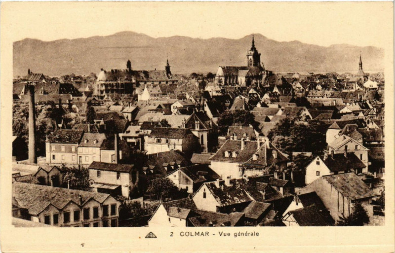 Carte postale ancienne Colmar - Vue générale à Colmar