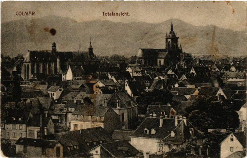 Carte postale ancienne Colmar - Totalansicht à Colmar