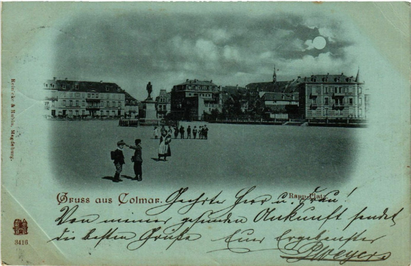 Carte postale ancienne Gruss aus Colmar à Colmar