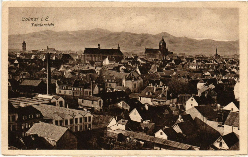 Carte postale ancienne Colmar i. Els. - Totalansicht à Colmar