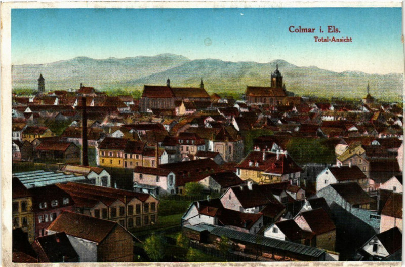 Carte postale ancienne Colmar i. Els. - Total Ansicht à Colmar
