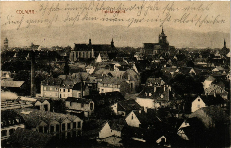 Carte postale ancienne Colmar - Totalansicht à Colmar