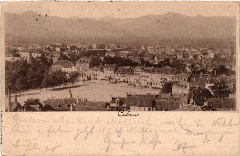 Carte postale ancienne Colmar à Colmar