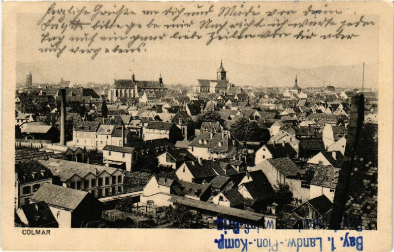 Carte postale ancienne Colmar à Colmar