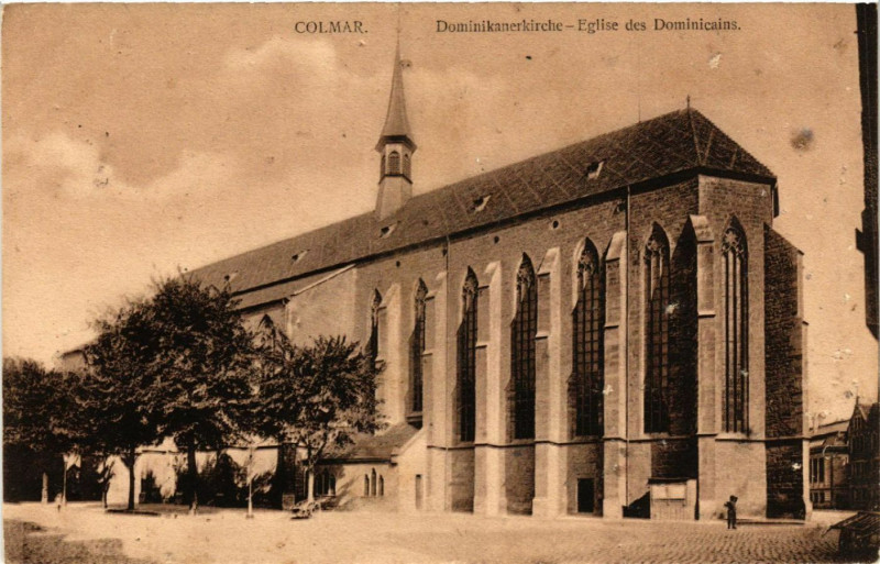 Carte postale ancienne Colmar - Dominikanerkirche à Colmar