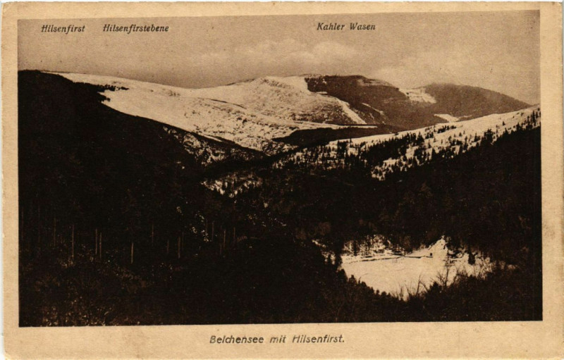 Carte postale ancienne Belchen See mit Hilsenfirst