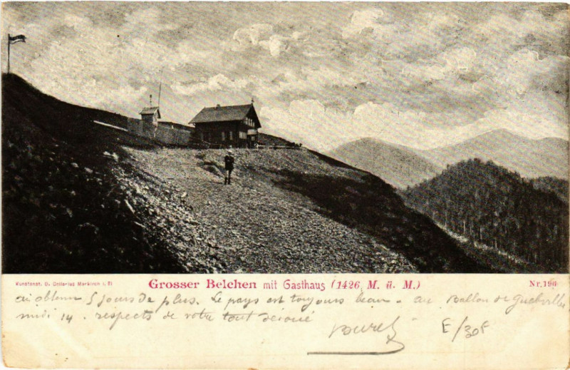 Carte postale ancienne Grosser BELCHENmit Gasthaus