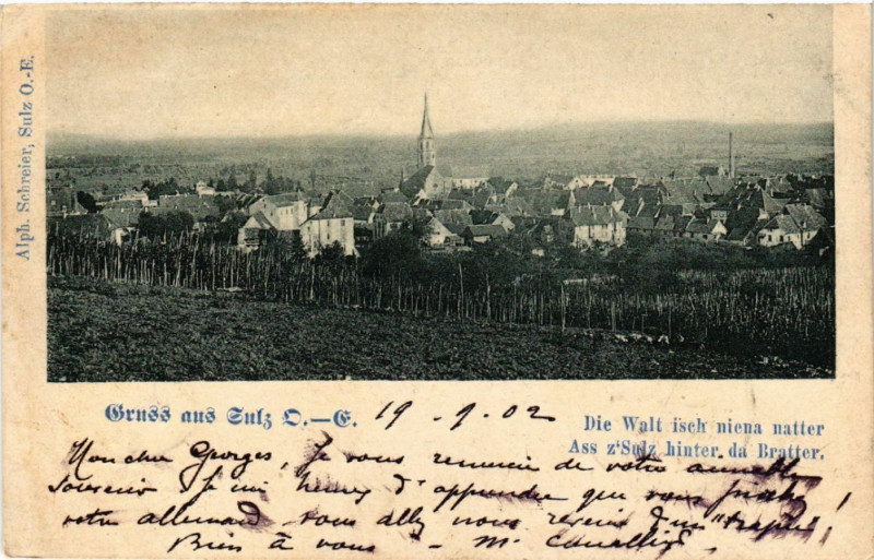 Carte postale ancienne Gruss aus Sulz