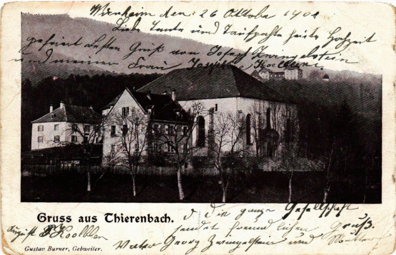 Carte postale ancienne Gruss aus Thierenbach