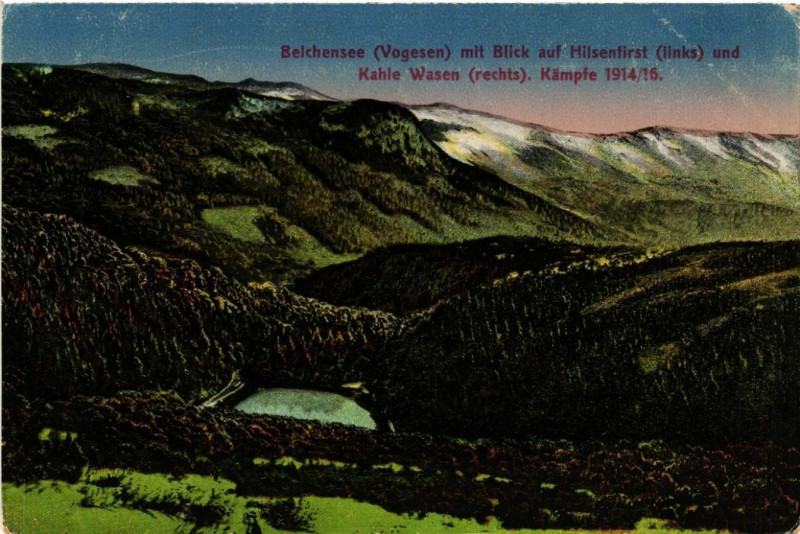 Carte postale ancienne Beichensée mit Blick auf Hilsenfirst