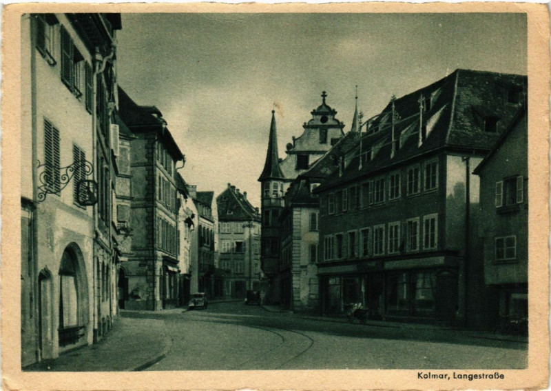 Carte postale ancienne Kolmar - Langestrasse