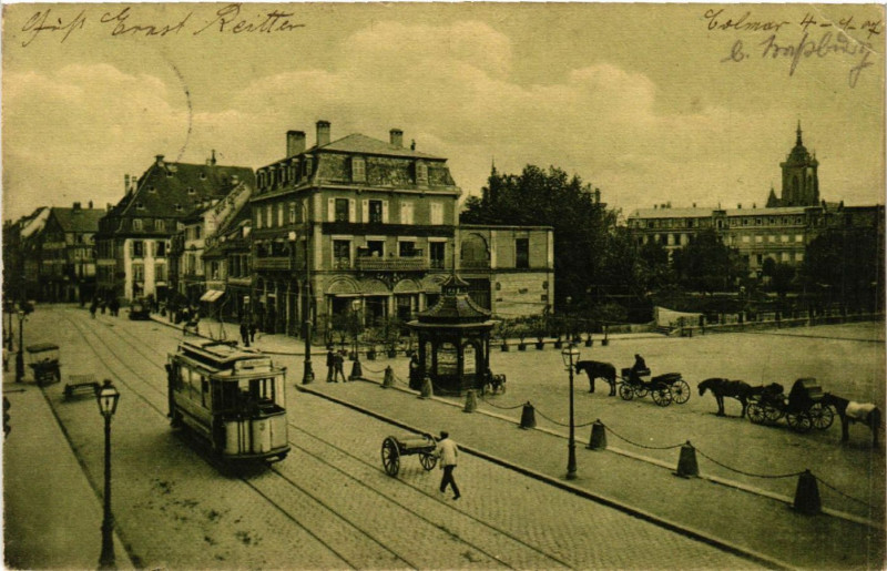 Carte postale ancienne Grosser i. E. RUFACHerstrasse