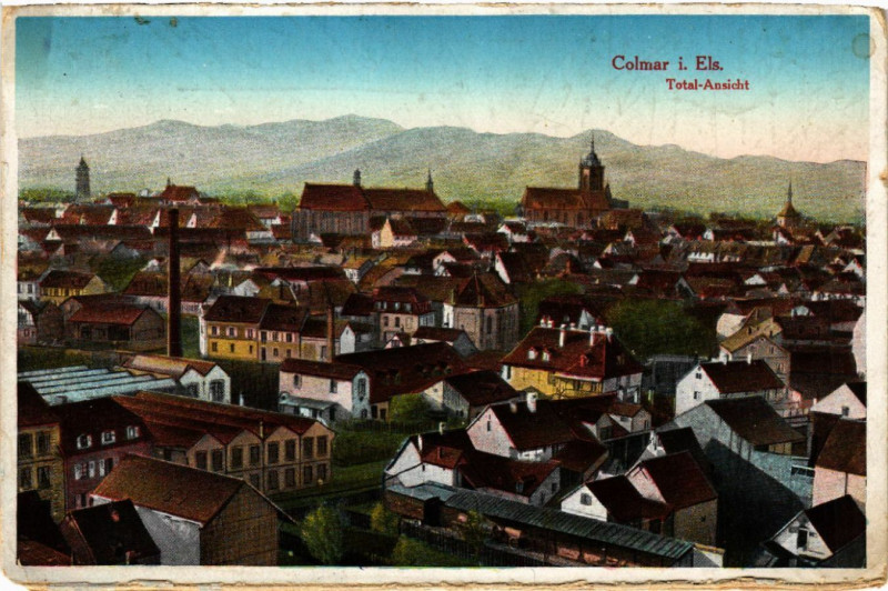 Carte postale ancienne Colmar i. Els. - Total Ansicht à Colmar