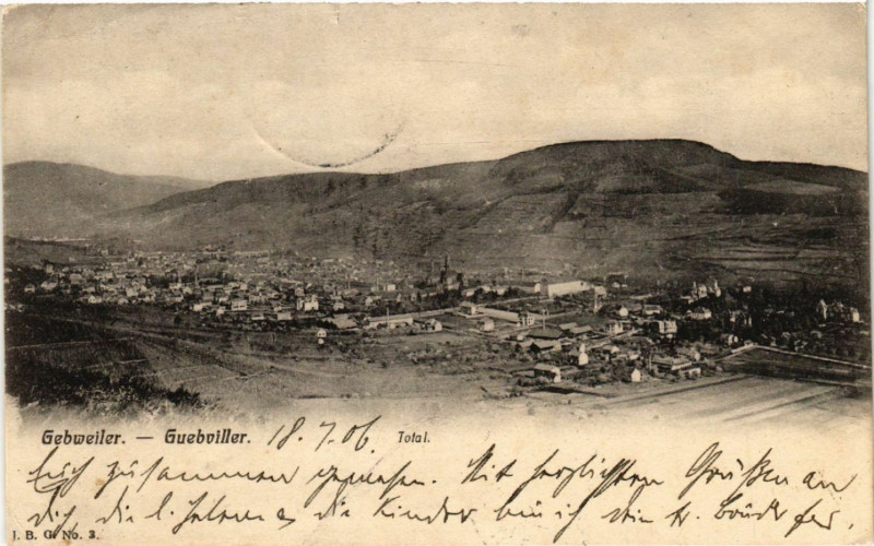 Carte postale ancienne Gebweiler - Total