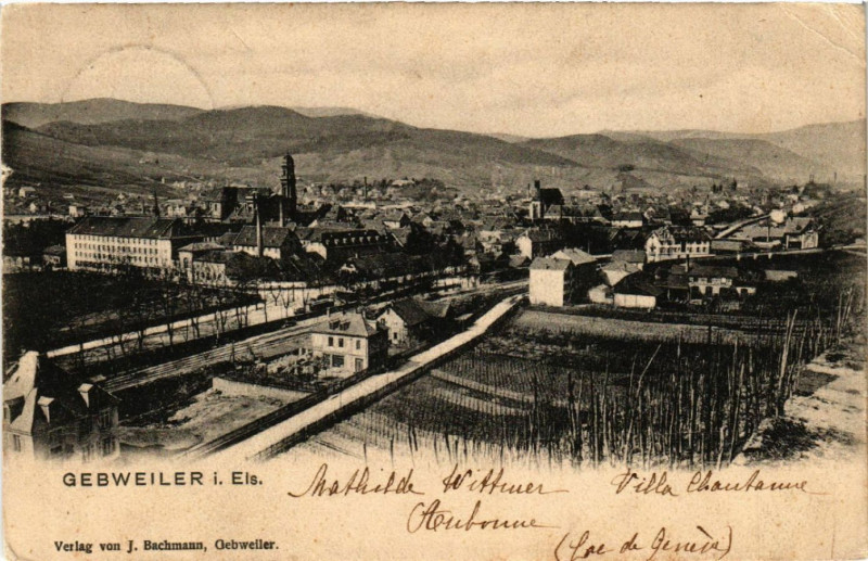 Carte postale ancienne Gebweiler i. Els.