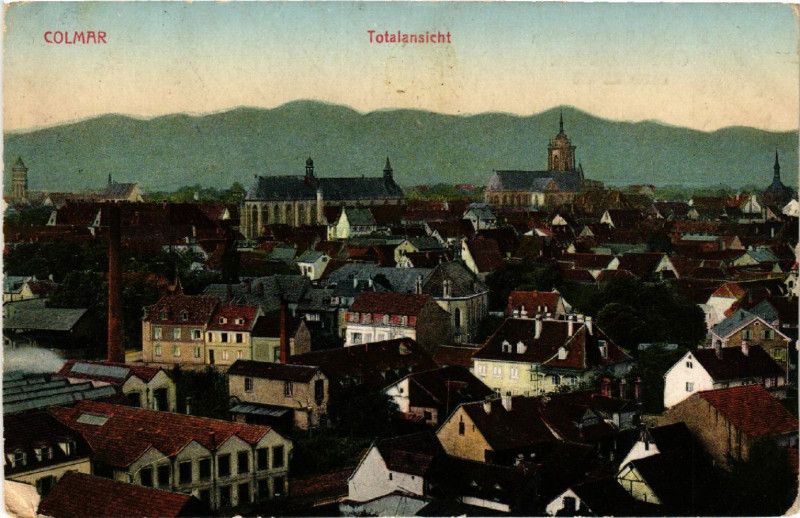 Carte postale ancienne Colmar - Totalansicht à Colmar