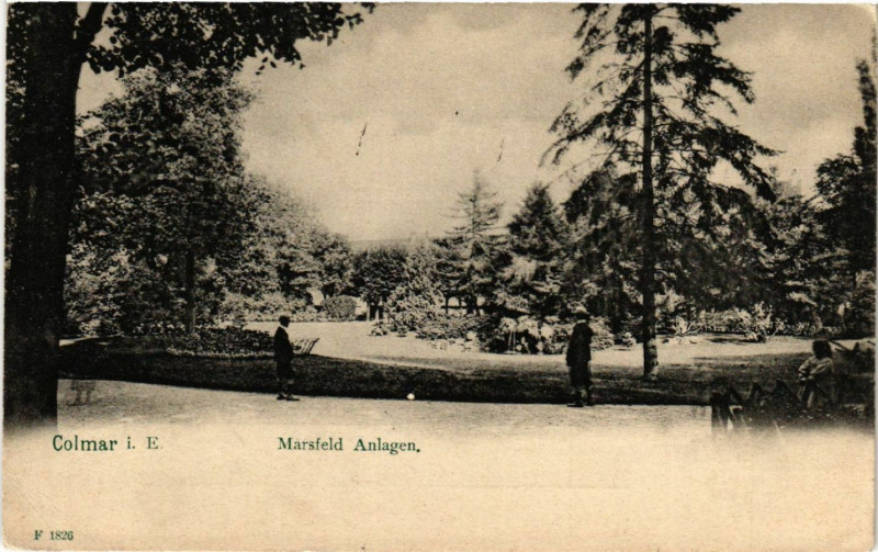 Carte postale ancienne Marsfeld Anlagen