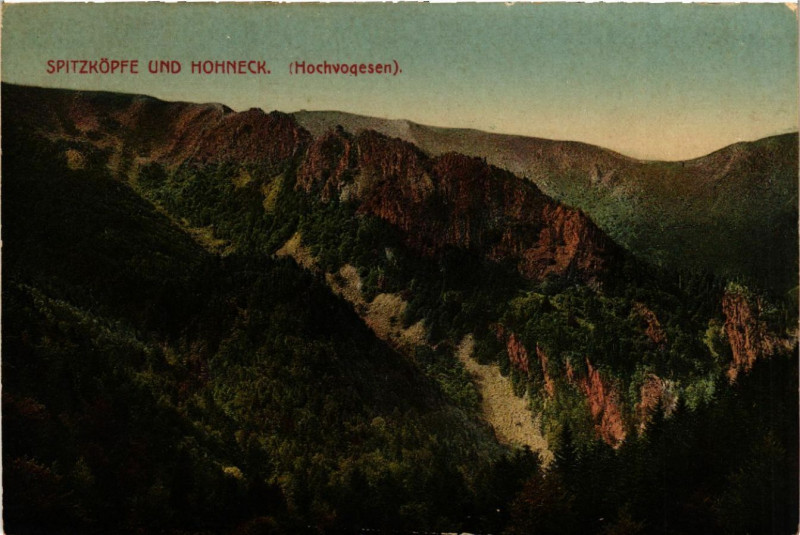 Carte postale ancienne Spitzkopfe und Hohneck