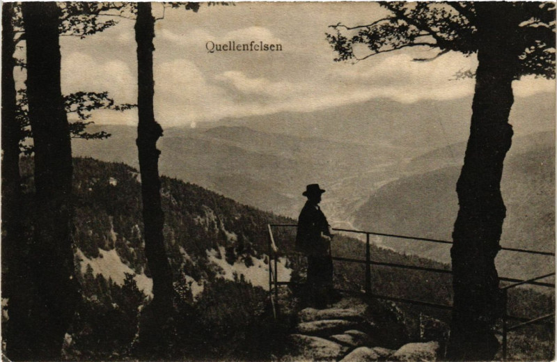 Carte postale ancienne Quellenfelsen