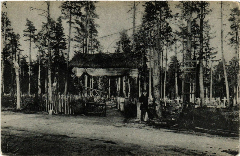 Carte postale ancienne Cimetiere francais au Wetzstein
