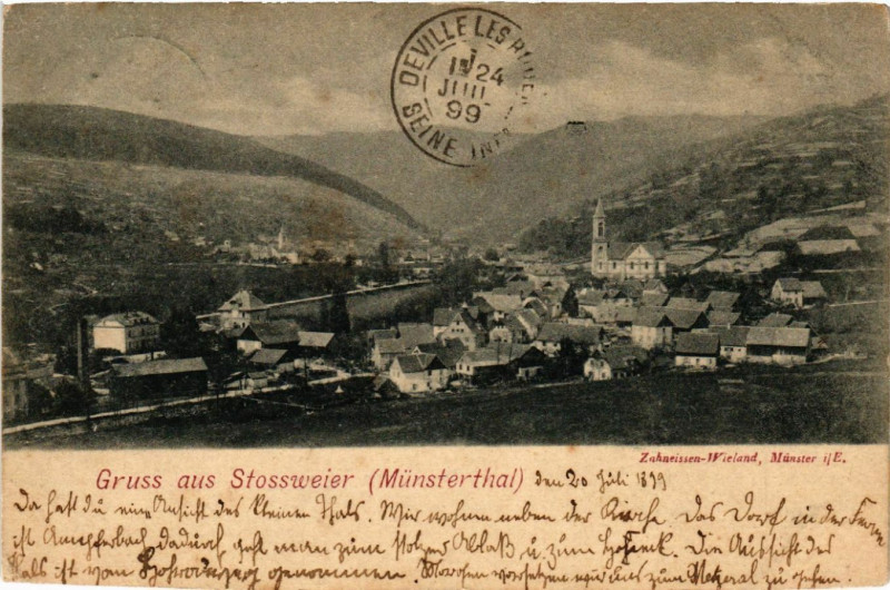 Carte postale ancienne Gruss aus Stossweier