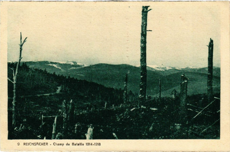 Carte postale ancienne Reichsacker - Champ de Bataille