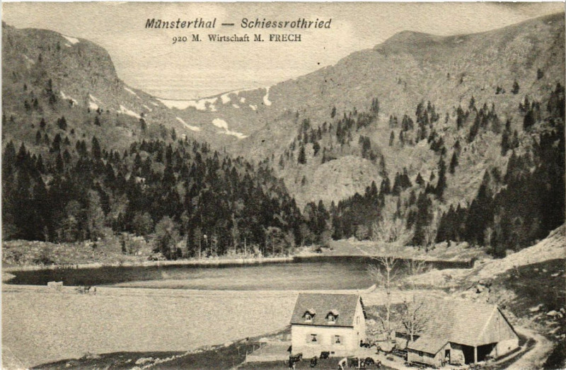 Carte postale ancienne Munsterthal - SCHIESSROThried à Munster