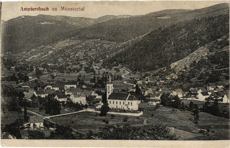 Carte postale ancienne Ampfersbach im Munstertal à Munster