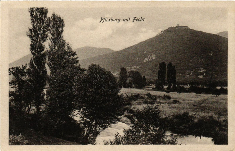 Carte postale ancienne Pflixburg mit Fecht