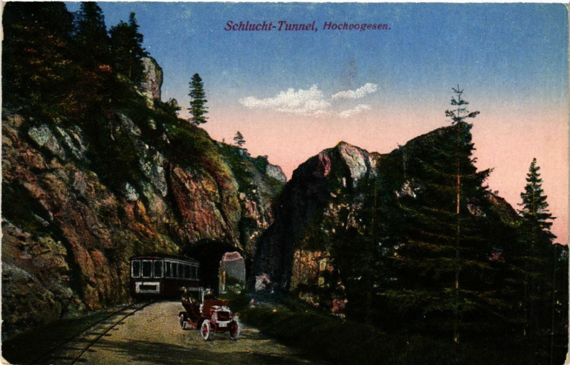 Carte postale ancienne Schlucht Tunnel