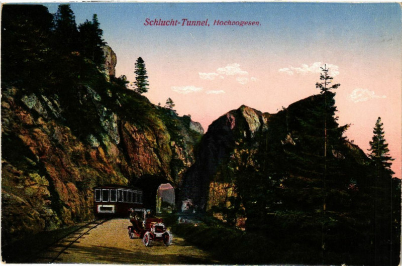 Carte postale ancienne Schlucht Tunnel