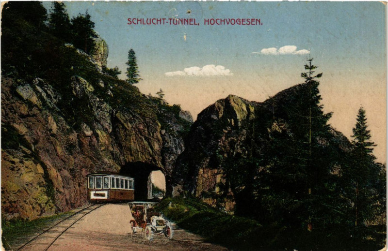 Carte postale ancienne Schlucht Tunnel