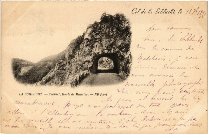 Carte postale ancienne Col de la Schlucht