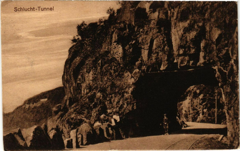Carte postale ancienne Schlucht-Tunnel
