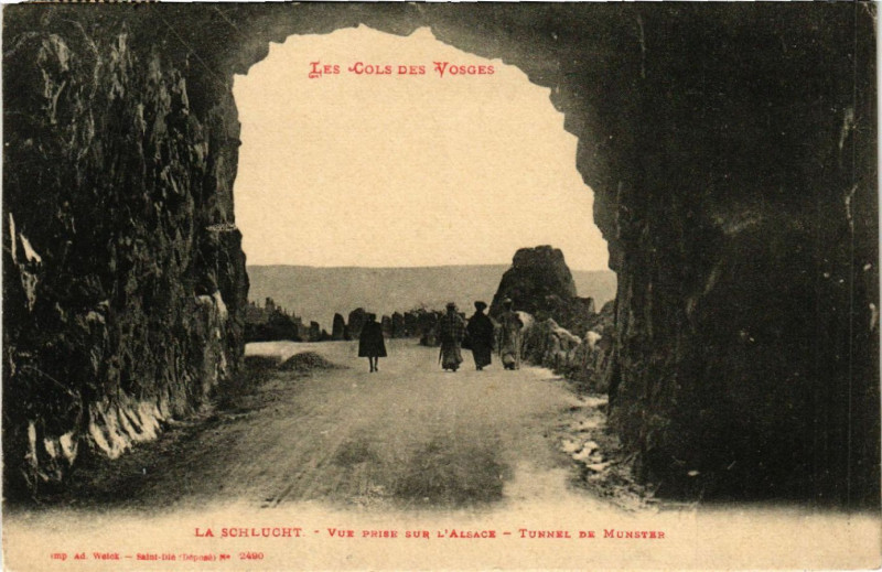 Carte postale ancienne La Schlucht - Vue prise sur l'Alsace