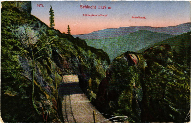 Carte postale ancienne Schlucht