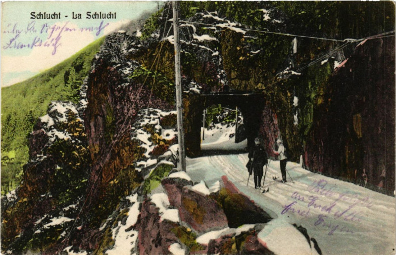 Carte postale ancienne Schlucht - La Schlucht