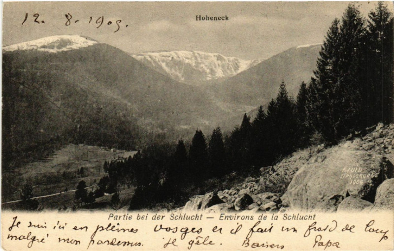 Carte postale ancienne Partie b. der Schlucht