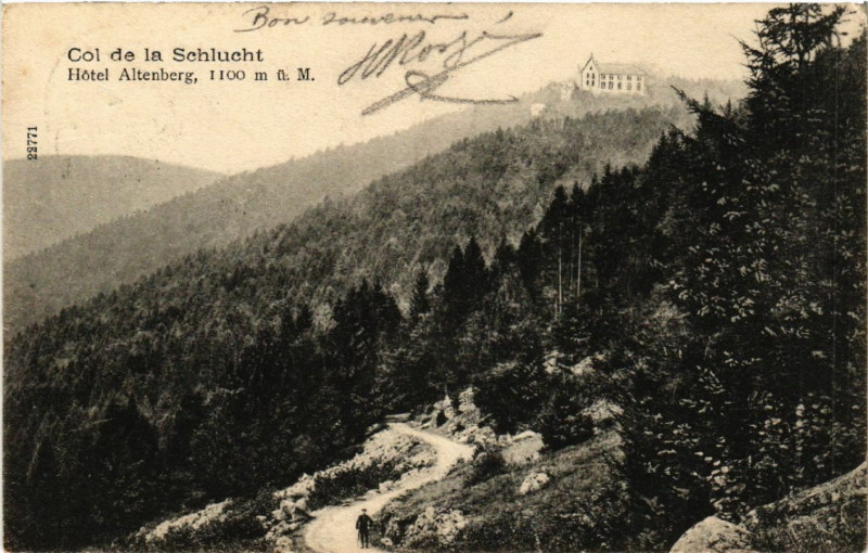 Carte postale ancienne Col de la Schlucht