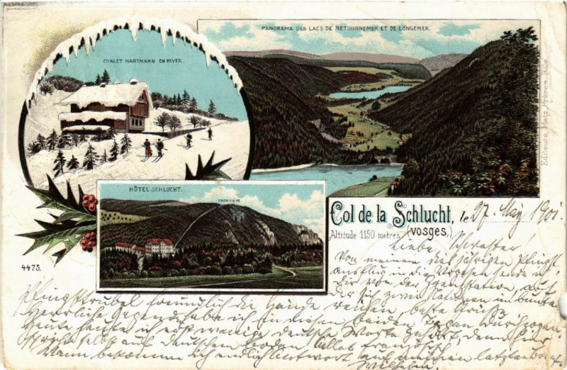 Carte postale ancienne Col de la Schlucht
