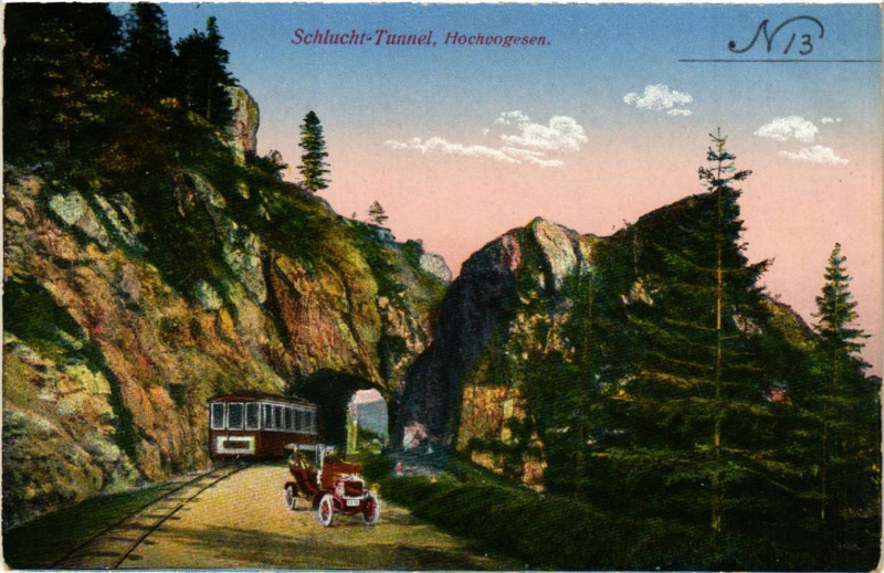 Carte postale ancienne Schlucht - Tunnel